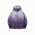 Purple jacket with a gradient effect on a white background