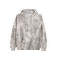 Gray camouflage hoodie on a white background