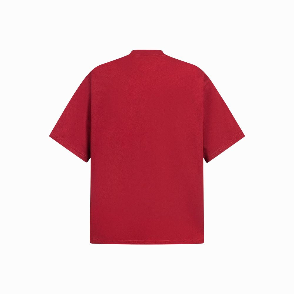Red t-shirt on a white background